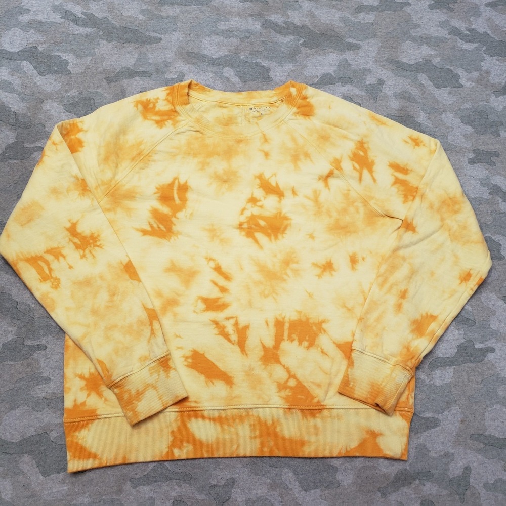 Athleta‎ Sweatshirt Womens Small Orange Pullover Long Sleeve